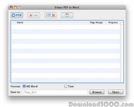 Simpo PDF to Word for Mac screenshot